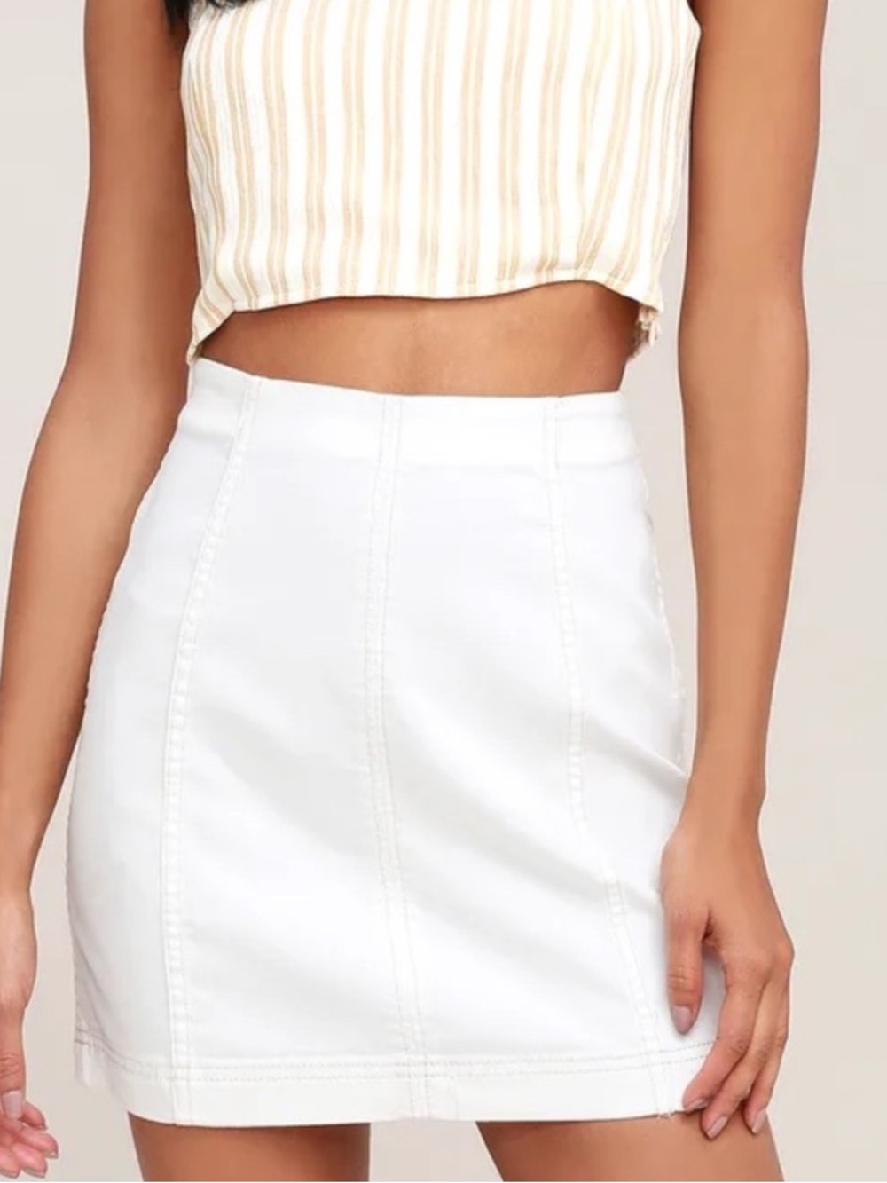 Free People Denim Mini Skirt